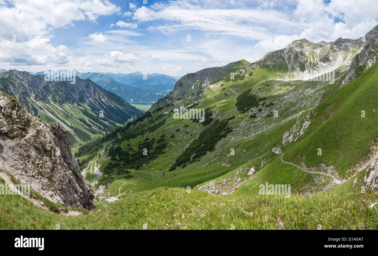 Paysage de montagne Alpes Allgau, Nebelhorn à Banque D'Images