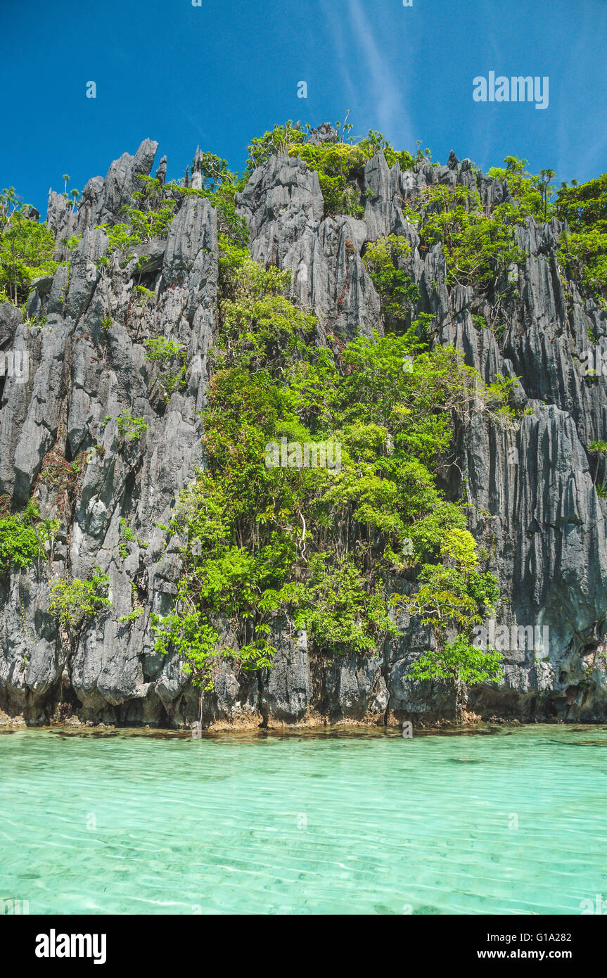 Island hopping autour d'El Nido à Palawan Banque D'Images