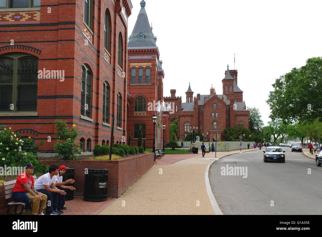 Vue sur la rue des Arts et industries, Smithsonian Institution Banque D'Images