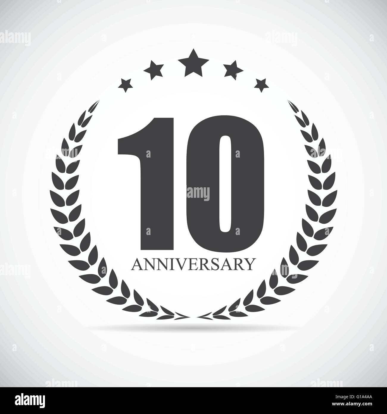 10 Ans Anniversaire Logo Du Modele Vector Illustration Image Vectorielle Stock Alamy