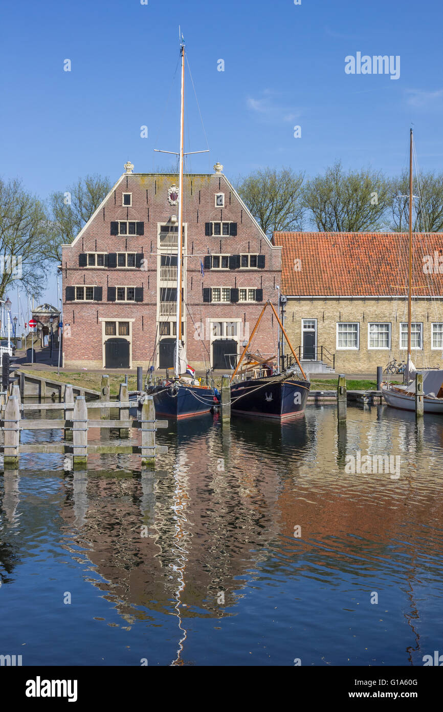 L'ancien bâtiment Peperhuis à Enkhuizen, Pays-Bas Banque D'Images
