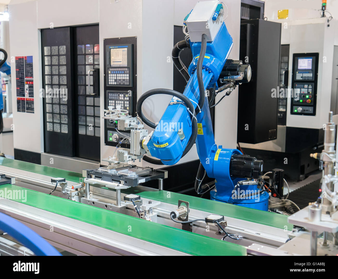 Controler de main robotique Banque D'Images