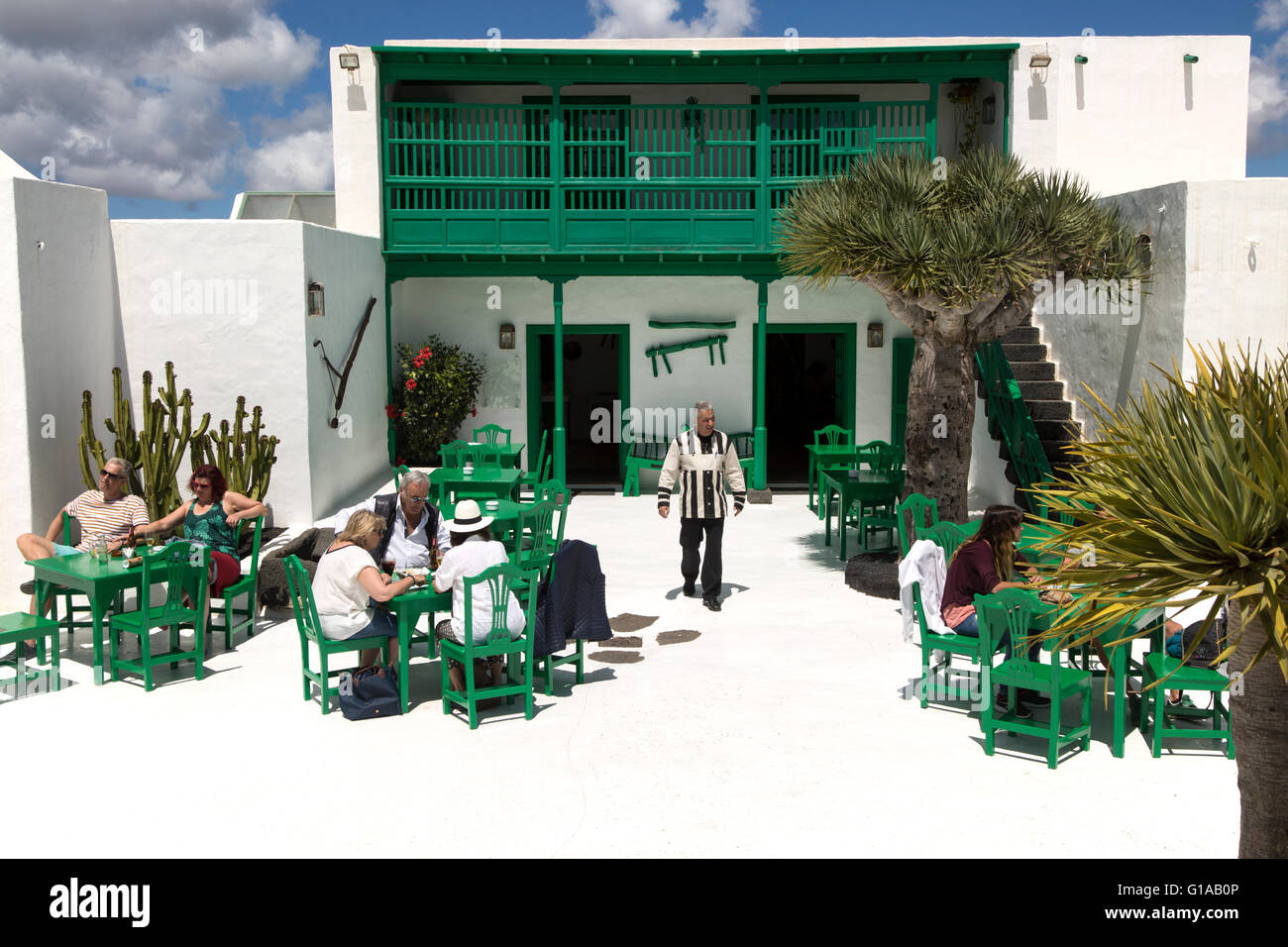 Museum et du folklore Arts Centre, Casa Museo Monumento al Campesino, Lanzarote, îles Canaries, Espagne- garçon en uniforme Banque D'Images