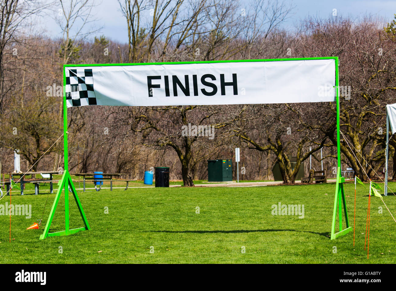 Ligne d’arrivée Banque D'Images