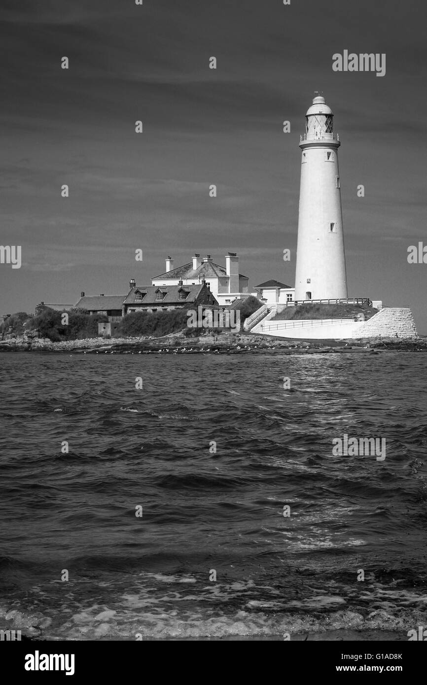 Phare de la mer Banque D'Images