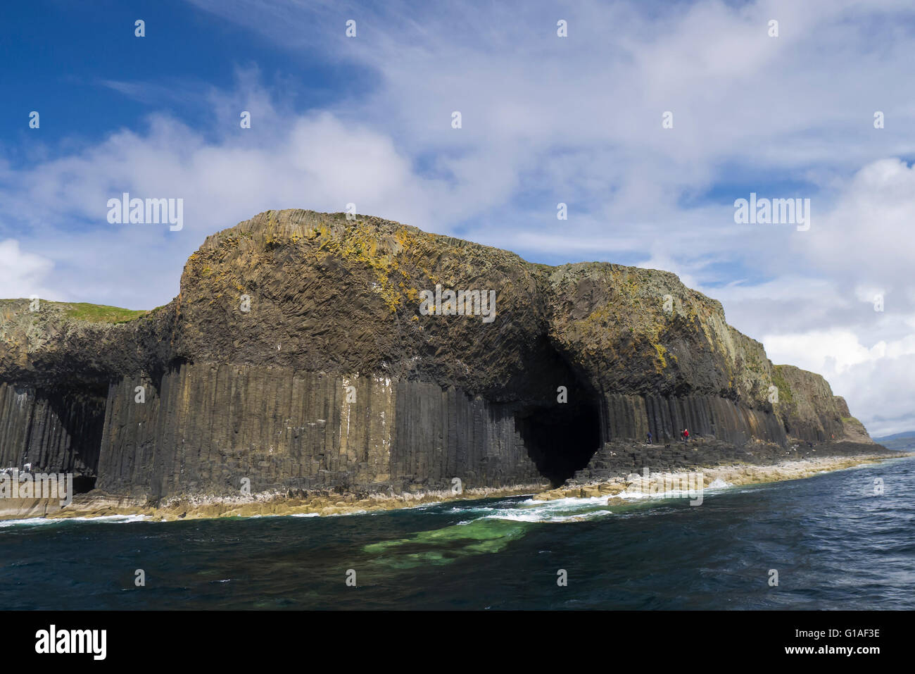 Grotte de Fingal,s, l'île de Staffa, Hébrides intérieures, l'Écosse a également connu comme un Uaimh Bhinn ou' la grotte mélodieuse'. Banque D'Images