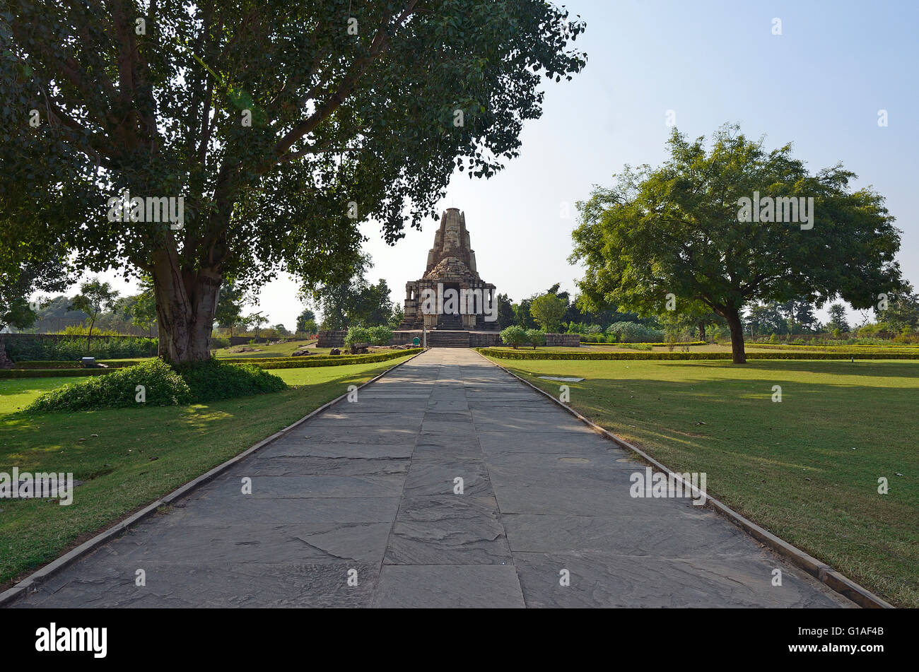 Duladeo Temple Mahadev, le Sud du Groupe de temples, Khajuraho, Madhya Pradesh, Inde Banque D'Images