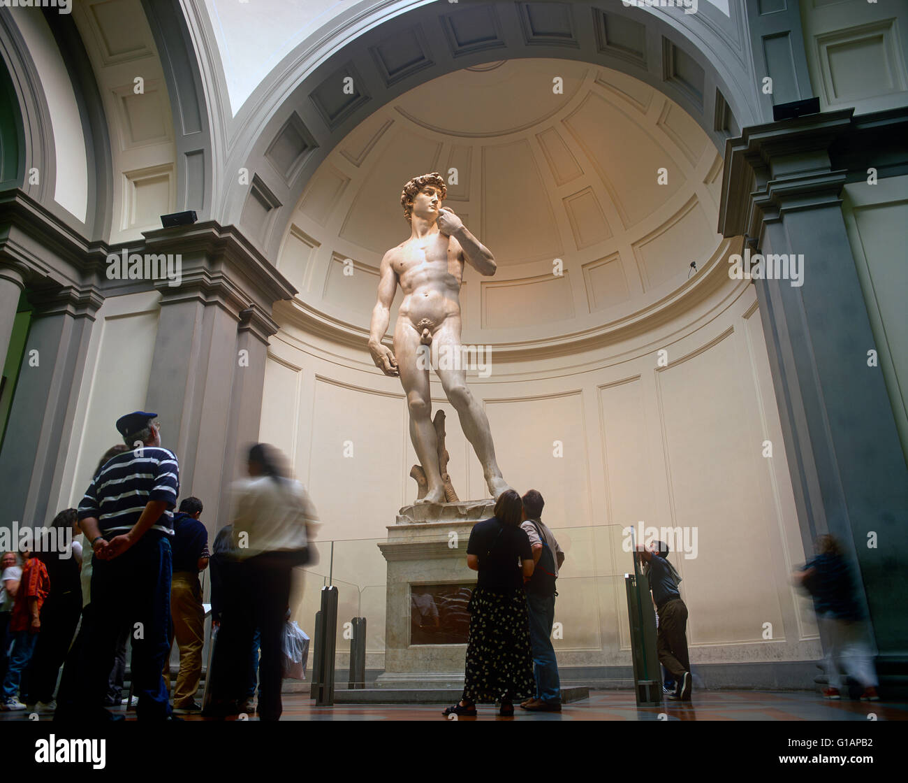 Statue de David de Michel-Ange à l'Accademia dell Galeria, Florence, Toscane, Italie Banque D'Images