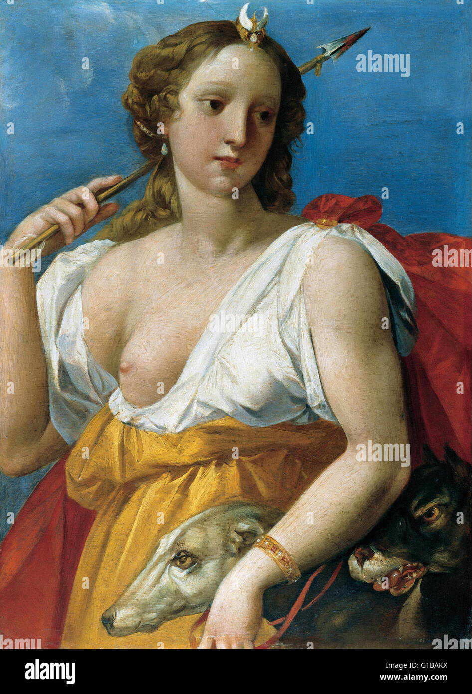 Cavalier d'Arpino - Diane chasseresse - Musei Capitolini Roma Banque D'Images