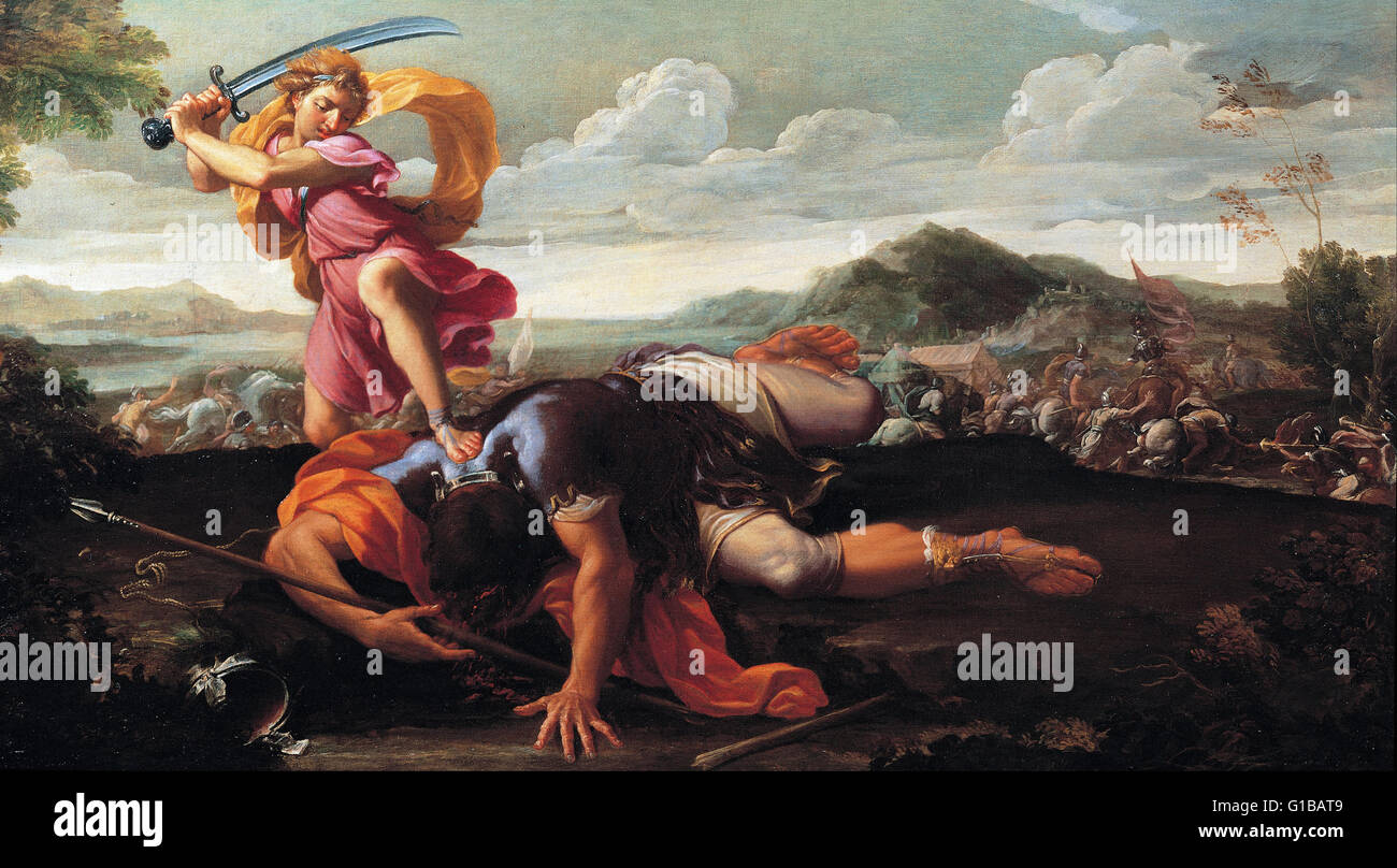 Guillaime Courtois - David et Goliath - Musei Capitolini Roma Banque D'Images