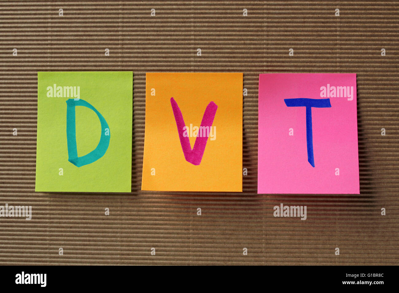 Le trouble de personnalité limite (TPL) Acronyme de Post-it colorés Banque D'Images