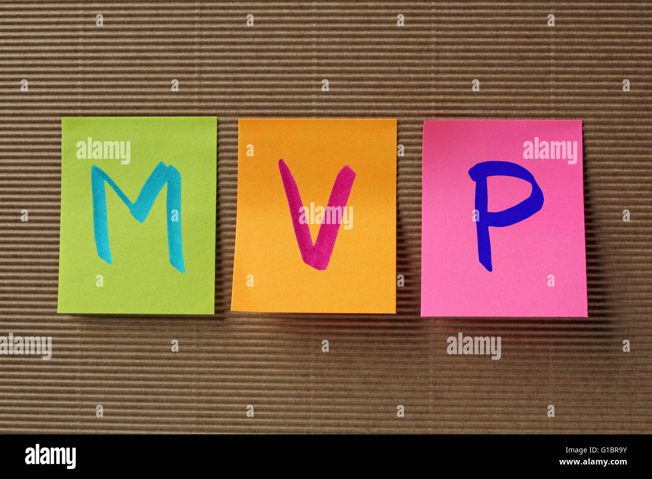 Le trouble de personnalité limite (TPL) Acronyme de Post-it colorés Banque D'Images