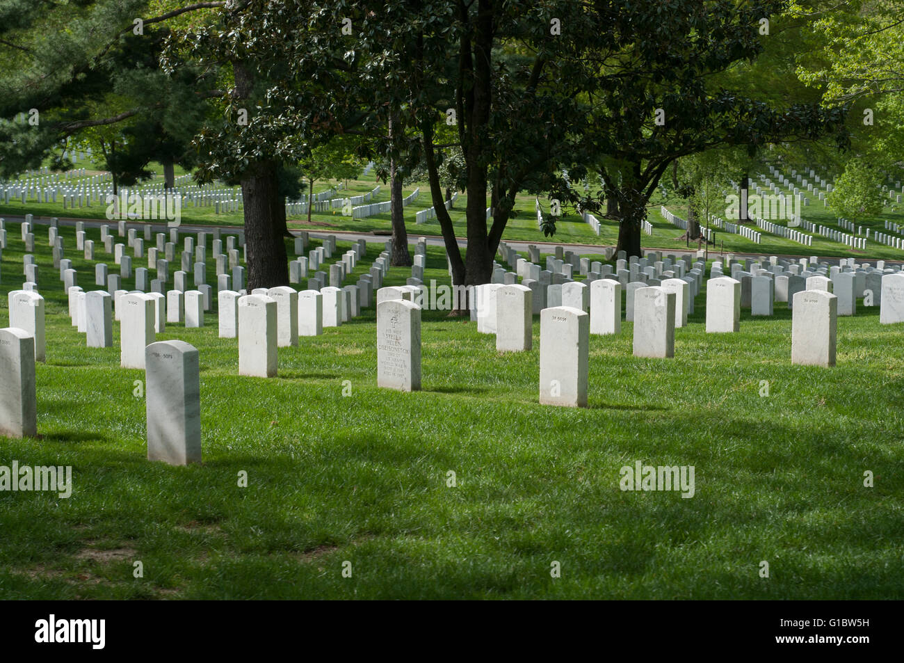 Le cimetière national d'Arlington Banque D'Images