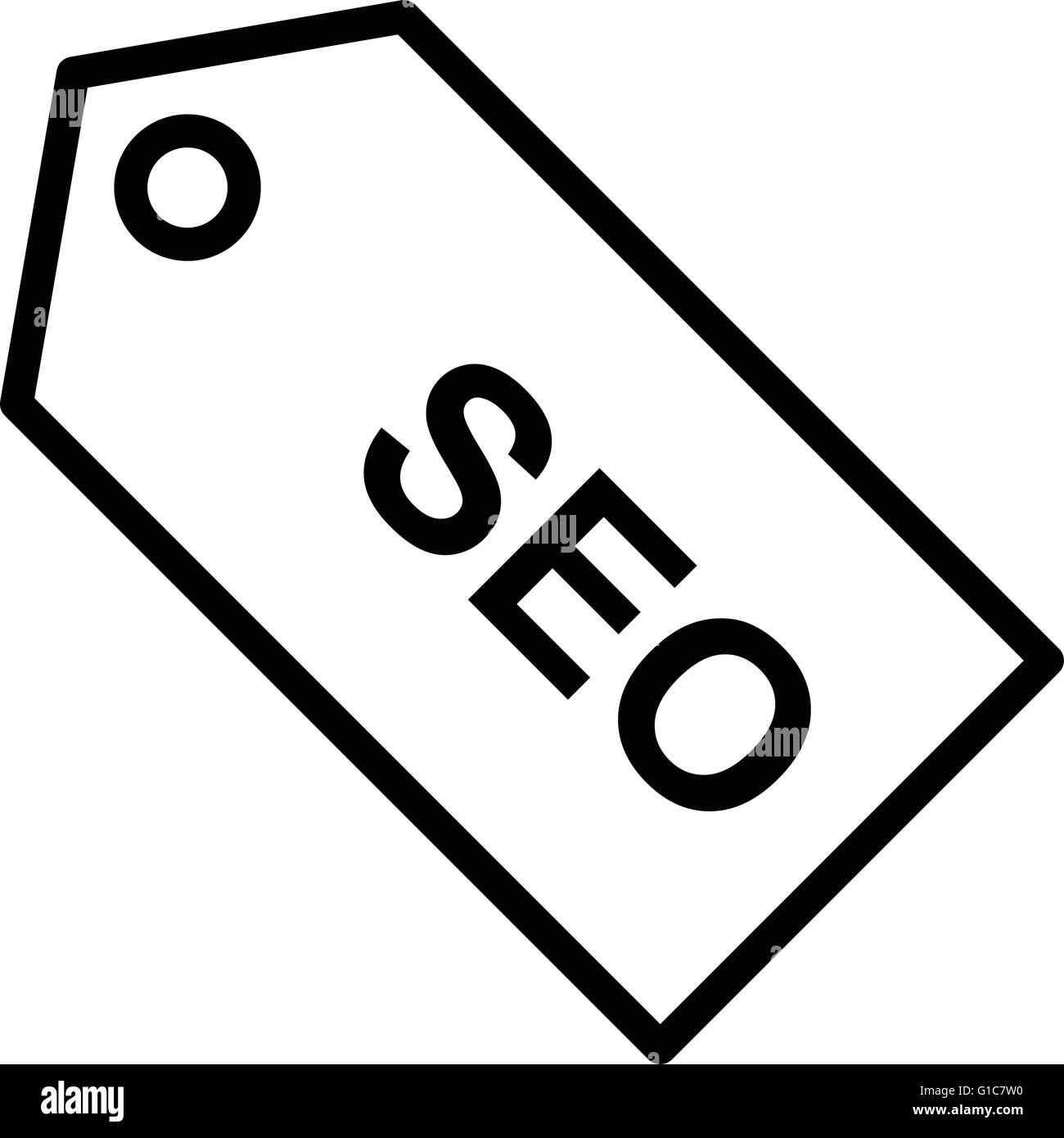 Tag SEO Illustration de Vecteur