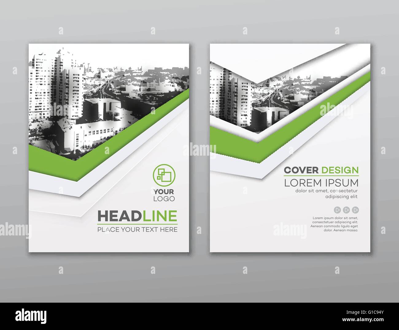 Brochure flyer modèle. Notice de présentation couverture télévision résumé arrière-plan. Vector illustration Illustration de Vecteur