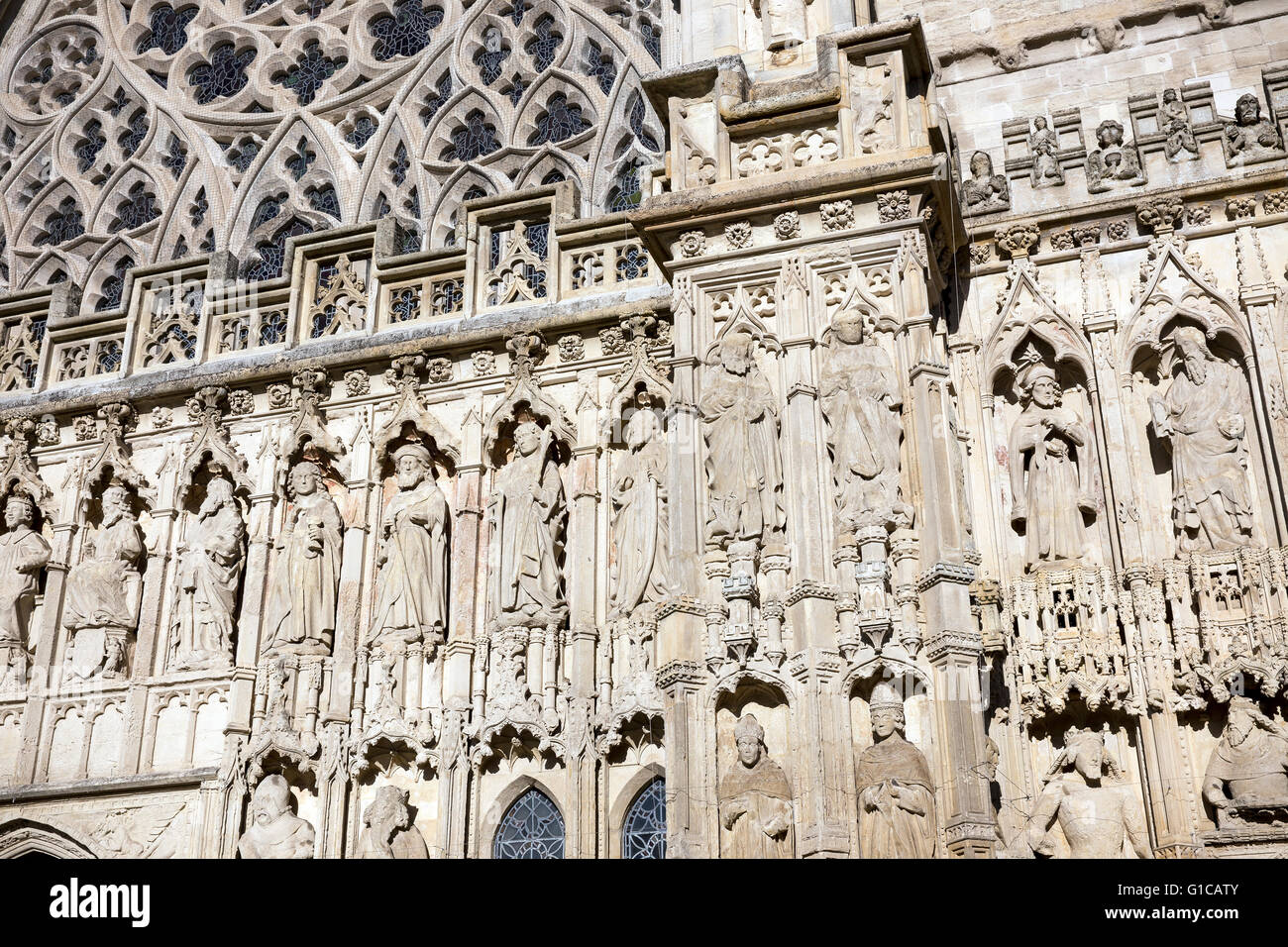 Cathédrale d'Exeter, Cathédrale d'Exeter, connu officiellement sous le nom de l'église cathédrale de Saint Pierre à Exeter, est une cathédrale anglicane, un Banque D'Images