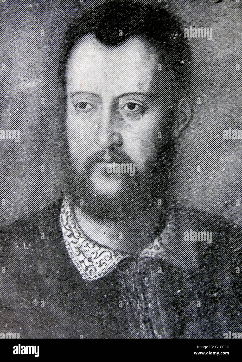 Portrait de Cosme I de Médicis, Grand-duc de Toscane (1519-1574), deuxième Duc de Florence de 1537 jusqu'à 1569, quand il est devenu le premier Grand-duc de Toscane. Banque D'Images