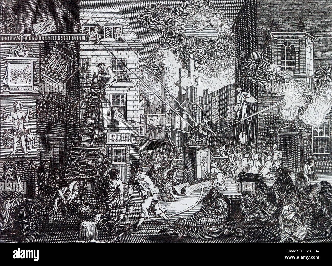 La fois. 1762, par William Hogarth (1697 - 1764) Banque D'Images
