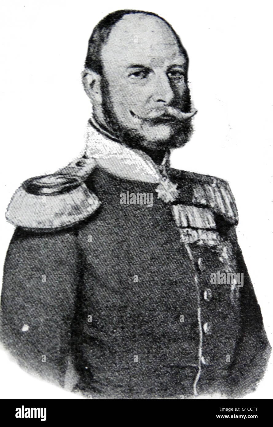Portrait de William I, l'empereur allemand (1797-1888) de la maison de Hohenzollern a été le roi de Prusse et le premier empereur allemand. En date du 19e siècle Banque D'Images