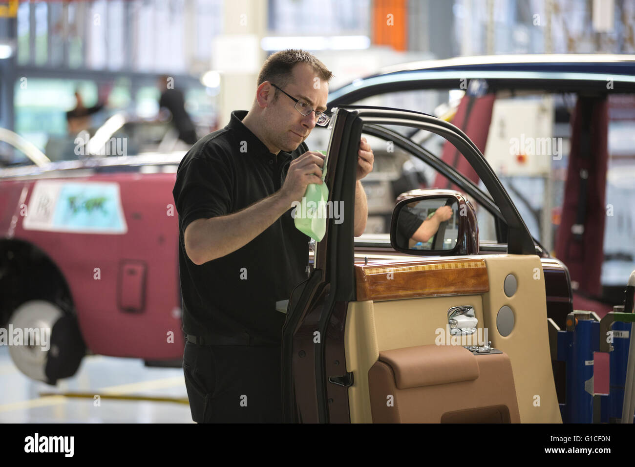 Usine de montage de voitures Rolls-Royce Motor, Chichester, West Sussex, England, UK Banque D'Images