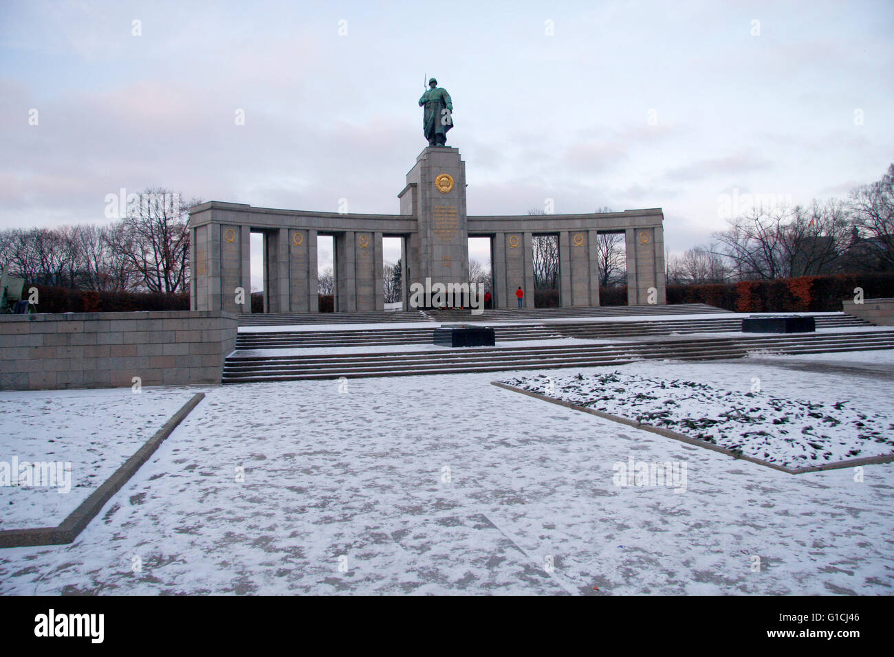 Sowjetisches Ehrenmal, Strasse des 17. Juni, Berlin-Tiergarten. Banque D'Images