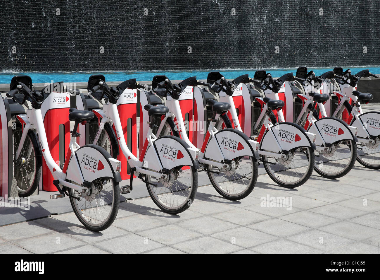 Bikeshare. Emirats Arabes Unis. Banque D'Images