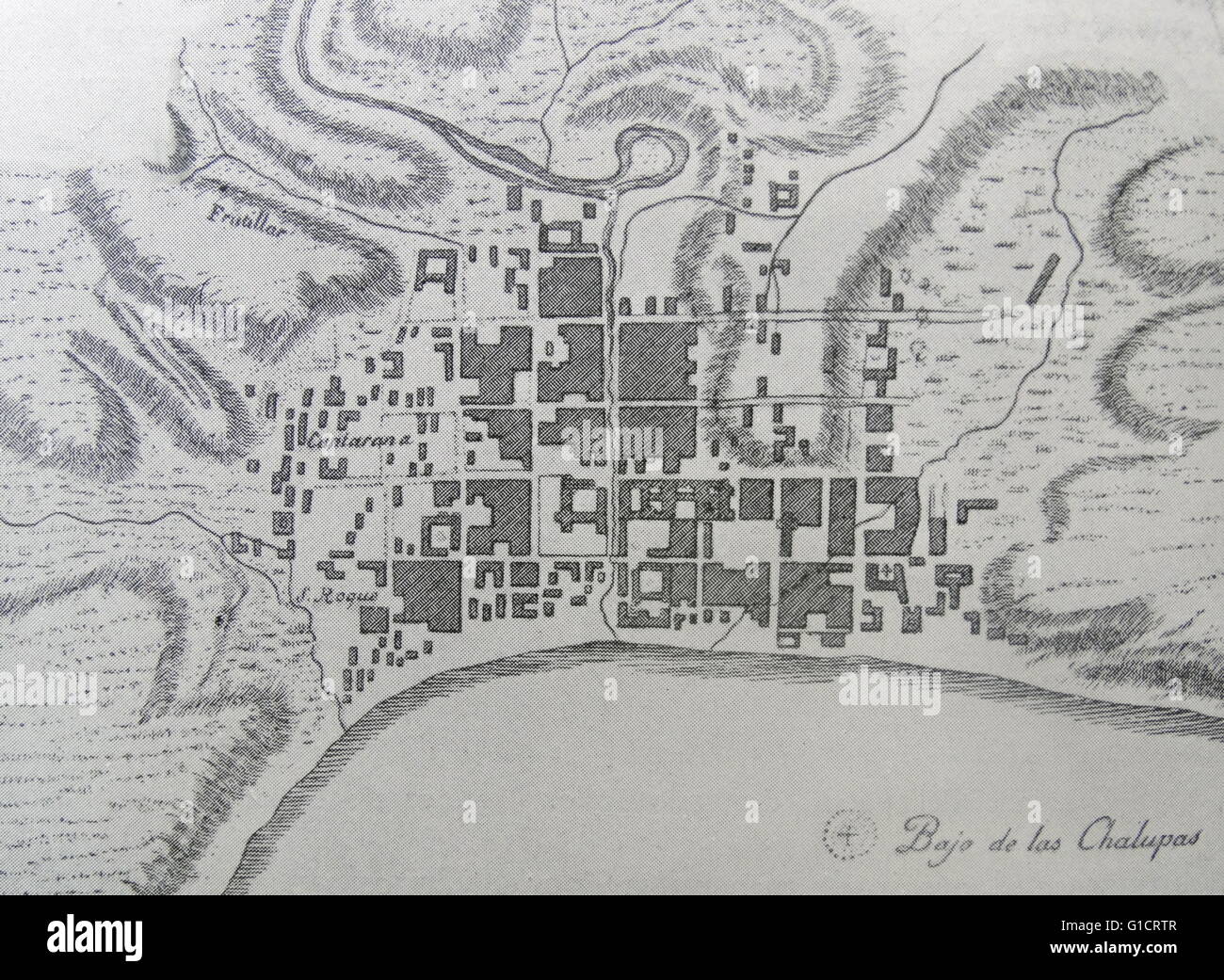 Baie Rouge ou la baie de Chalupas, un village de pêcheurs et l'ancien site de plusieurs stations de baleiniers basques sur la côte sud du Labrador dans la province de Terre-Neuve et Labrador, Canada. Entre 1530 et le début du 17e siècle, Red Bay est une zone de baleiniers basques. Le site abrite trois galions de baleiniers basques et quatre petits Chalupas utilisés lors de la capture de baleines Banque D'Images