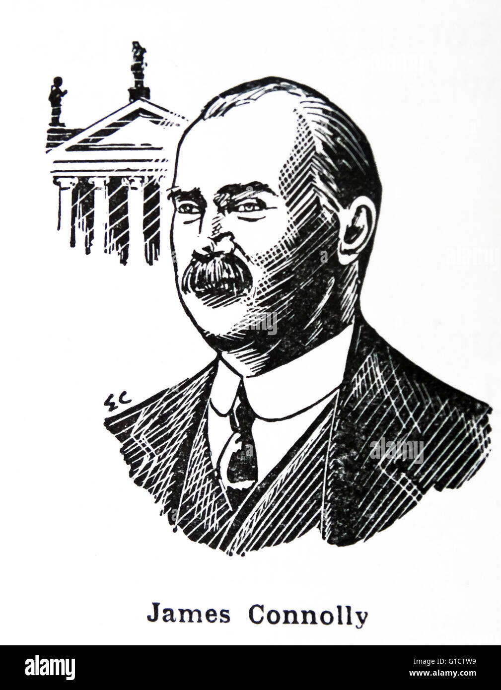 James Connolly (Irlandais : Séamas Ó Conghaile ; 5 Juin 1868 - 12 mai 1916) était un leader socialiste et républicaine irlandaise ; alignés au syndicalisme et les travailleurs industriels du monde Banque D'Images