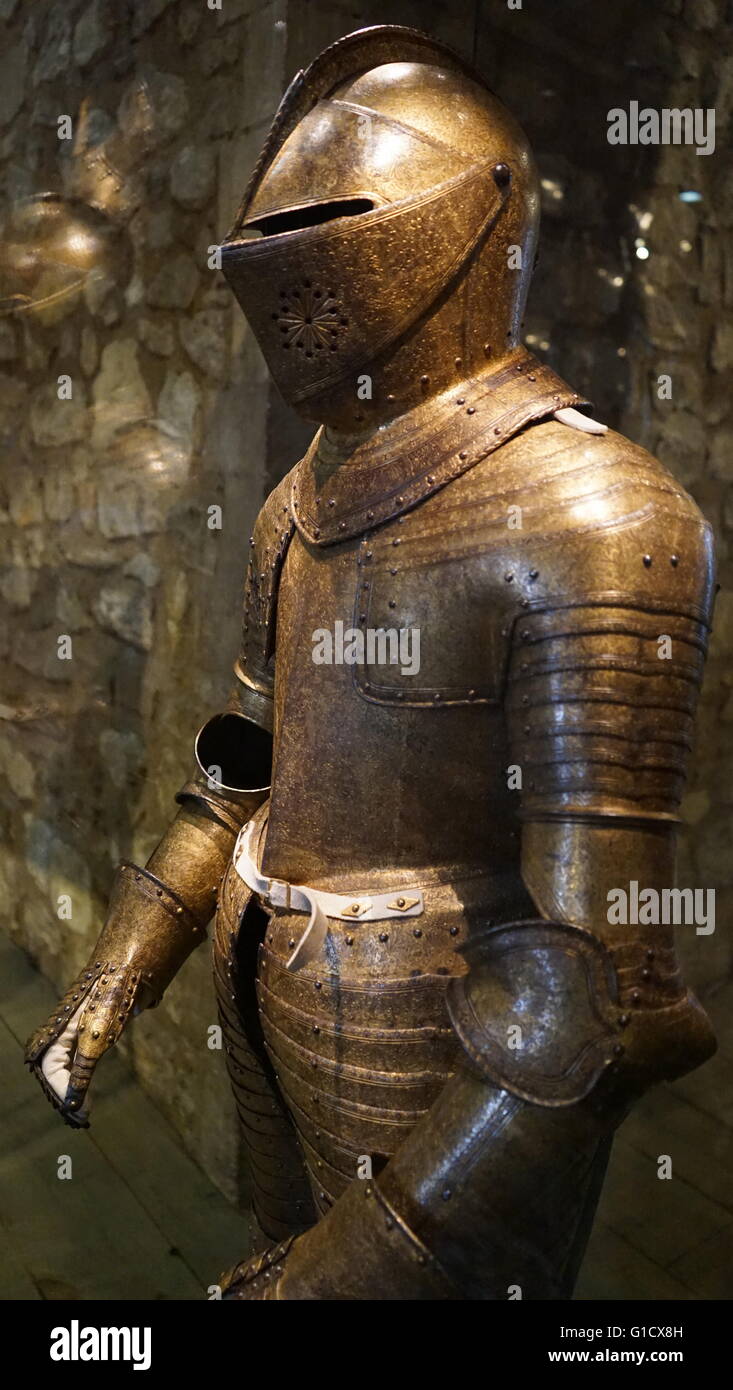 Armor du roi Charles Ier d'Angleterre (1600-1649) Roi des trois royaumes d'Angleterre, d'Écosse et d'Irlande. En date du 17e siècle Banque D'Images