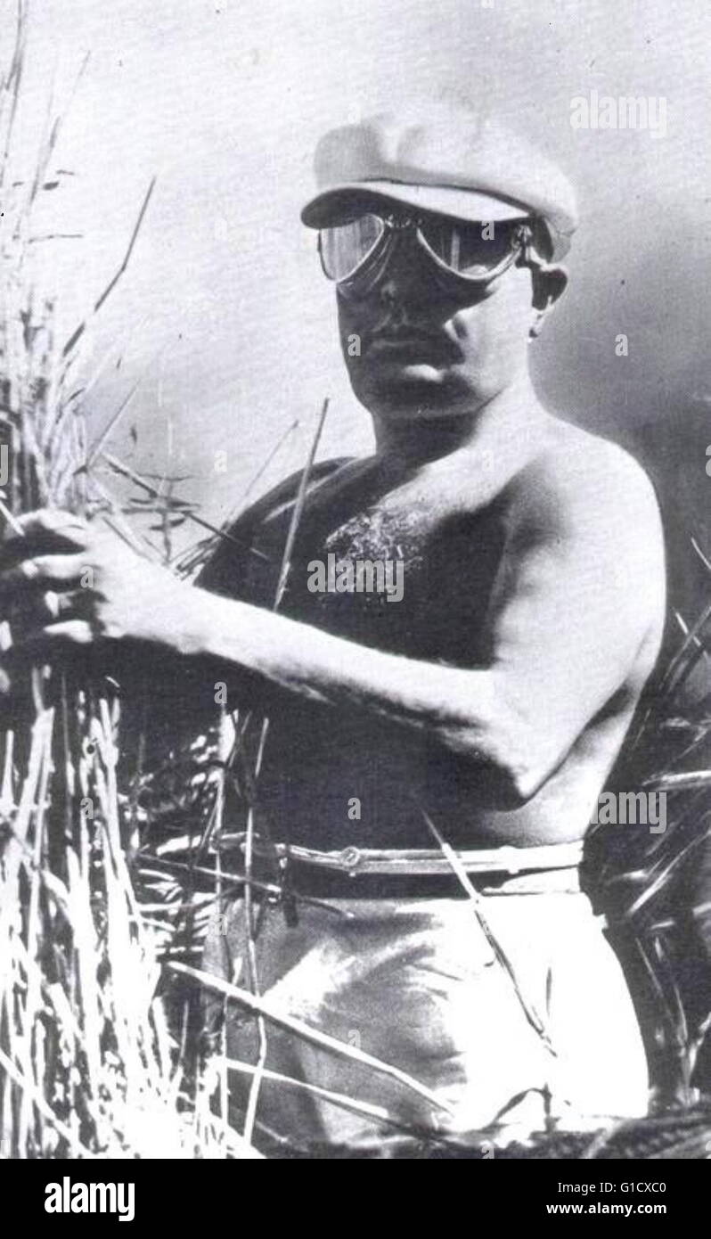 Photo de Benito Mussolini (1883-1945) un homme politique, journaliste, chef du parti fasciste nationale et Premier Ministre de l'Italie. En date du 20e siècle Banque D'Images