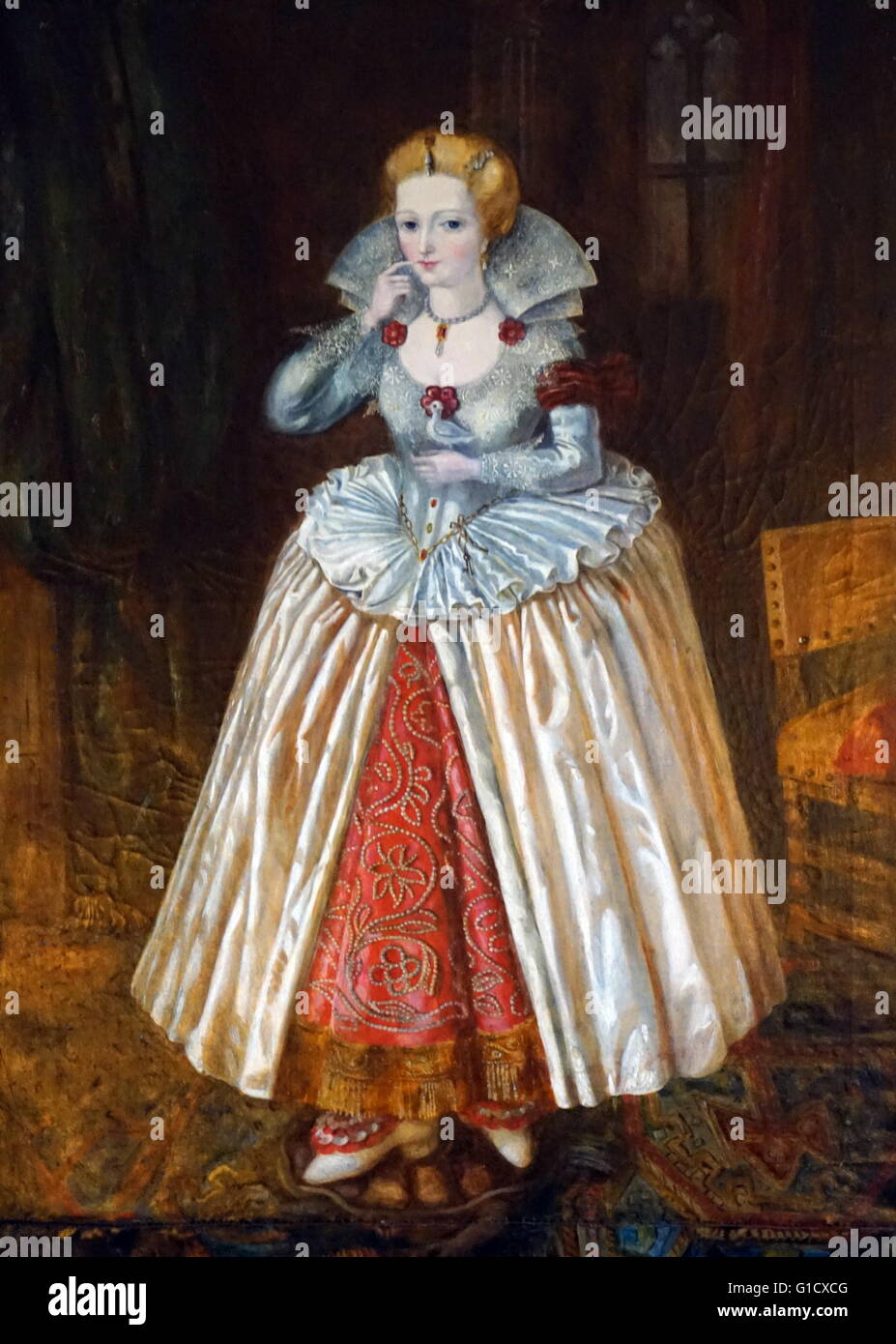 Portrait de femme "parfaite" par un artiste anonyme Tudor. En date du 17e siècle Banque D'Images Portrait de femme "parfaite" par un artiste anonyme Tudor. En date du 17e siècle Banque D'Images