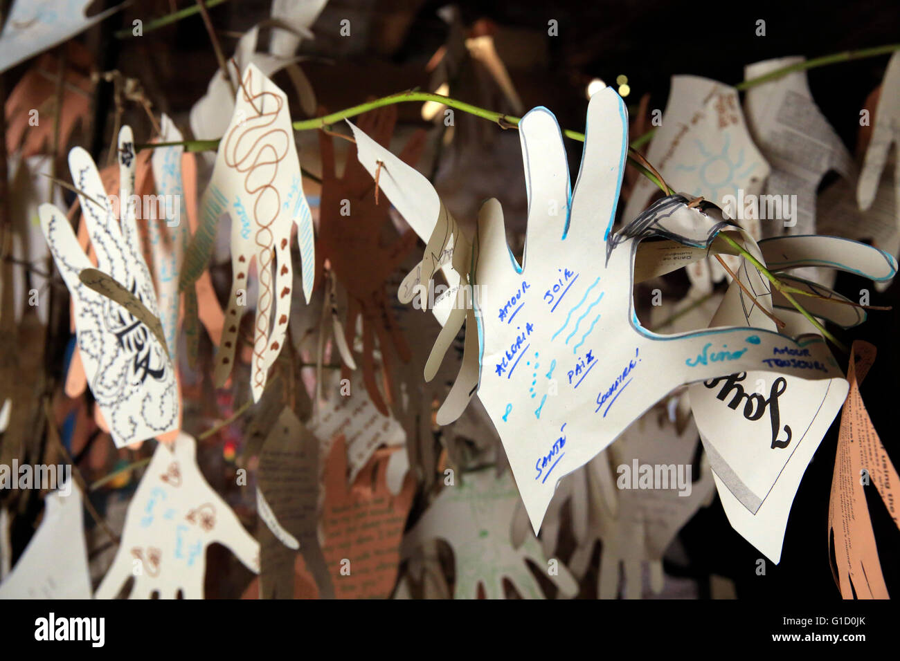 La communauté œcuménique de Taizé. Atelier. Taize. La France. Banque D'Images