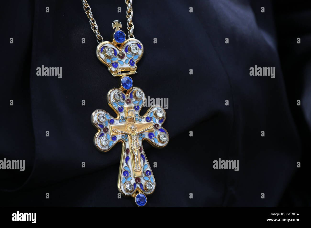 Pendentif croix Pectorale ébène - Antique Religieux