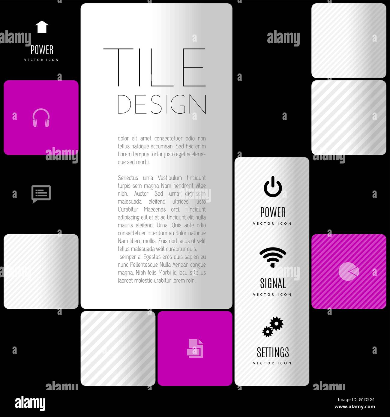Tuile d'affaires. design vector éléments de conception pour des flyers, des modèles, l'infographie. Illustration de Vecteur