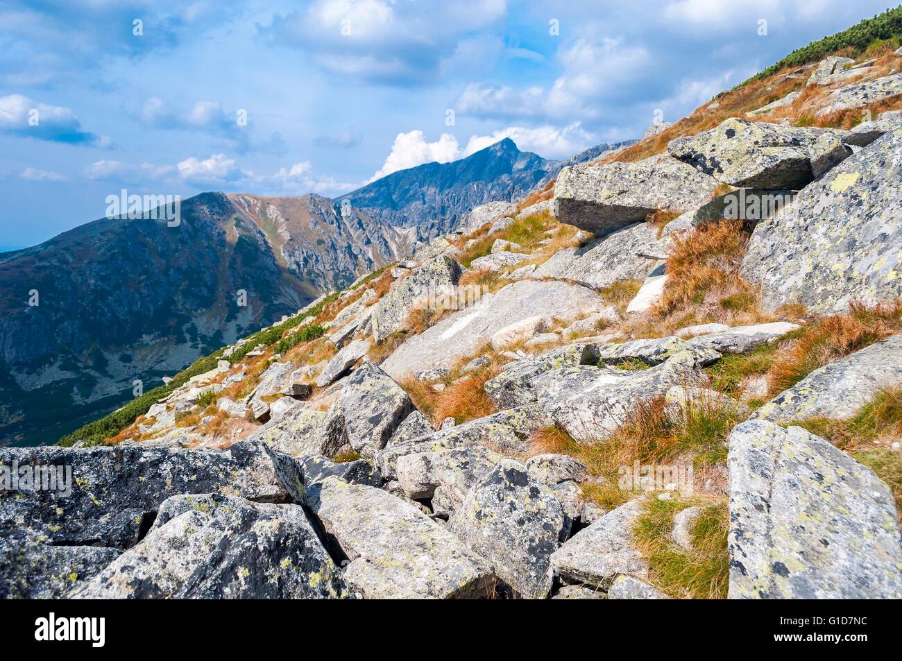 Vue des montagnes de Solisko à Hautes Tatras en Slovaquie Banque D'Images