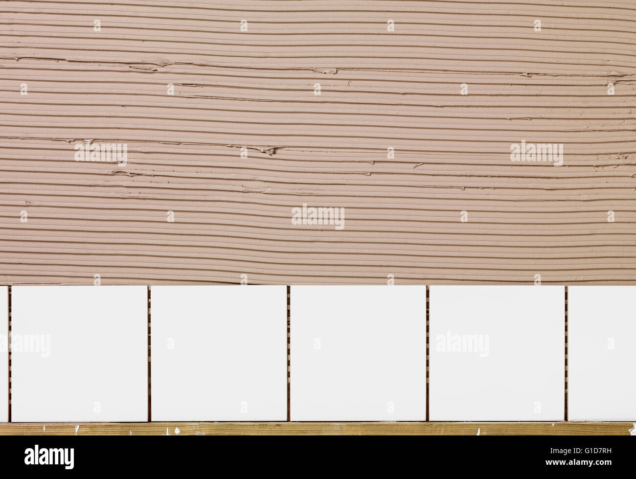 L'adhésif des carreaux et dalles Banque D'Images