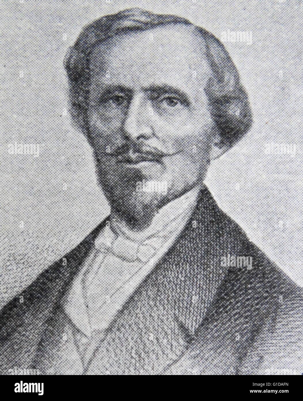 Le Baron Bettino Ricasoli (1809-1880). Ricasoli est un homme surnommé "le Baron de fer" pour son rôle pendant et après l'Unification de l'Italie. Il a été un personnage clé dans le Risorgimento et était premier ministre de l'Italie 1861-1862 et 1866-1867. Banque D'Images