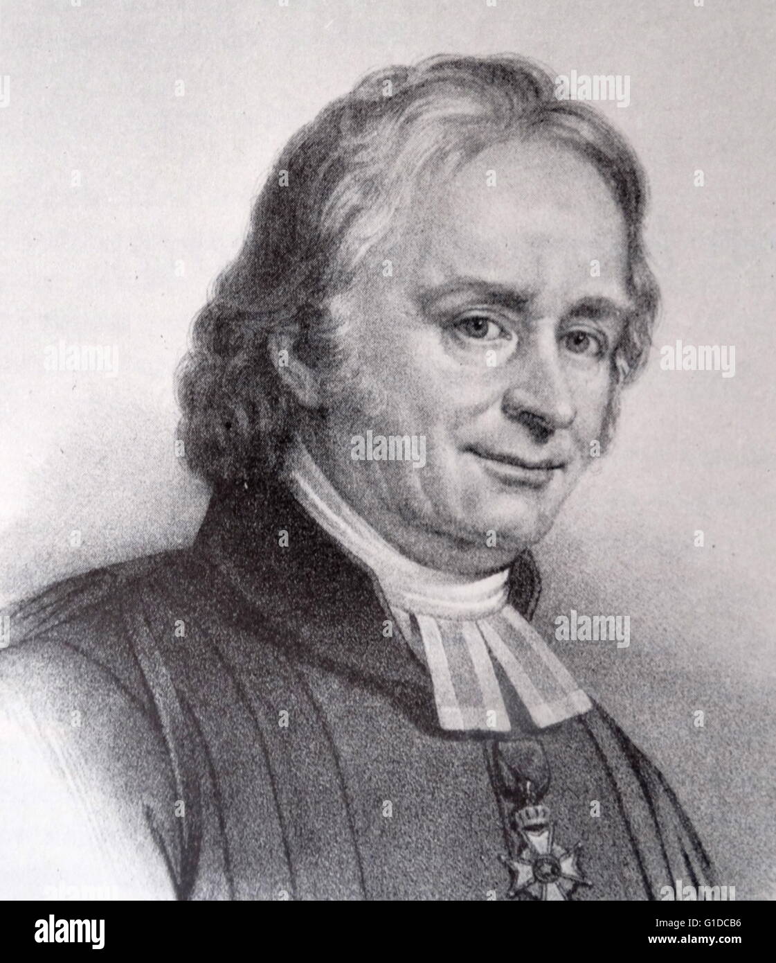 Portrait de Jöns Svanberg (1771-1851), un ecclésiastique suédois, professeur et chercheur en sciences naturelles. En date du 19e siècle Banque D'Images