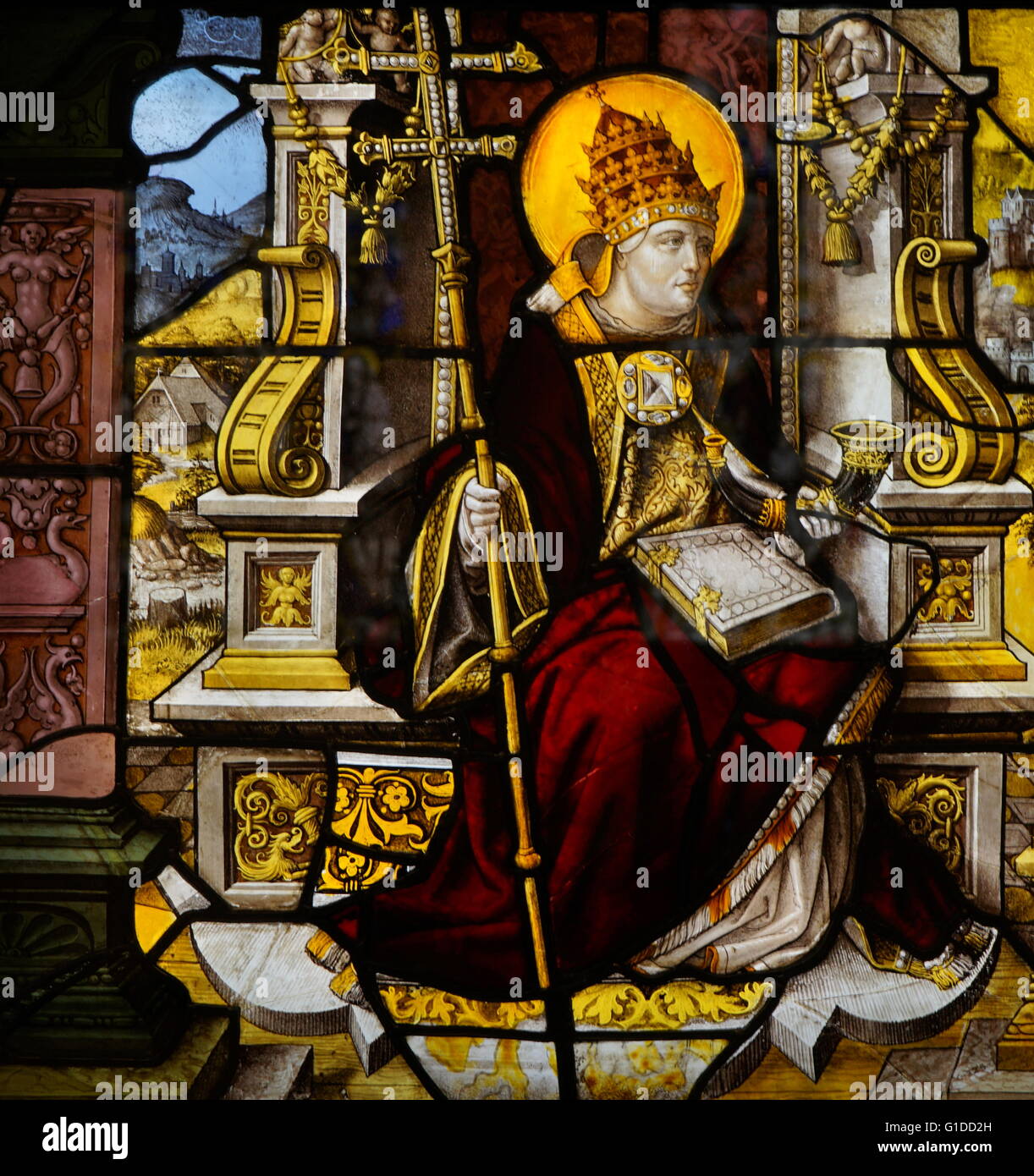 Vitraux de Mariawald, Allemagne 16e siècle Banque D'Images