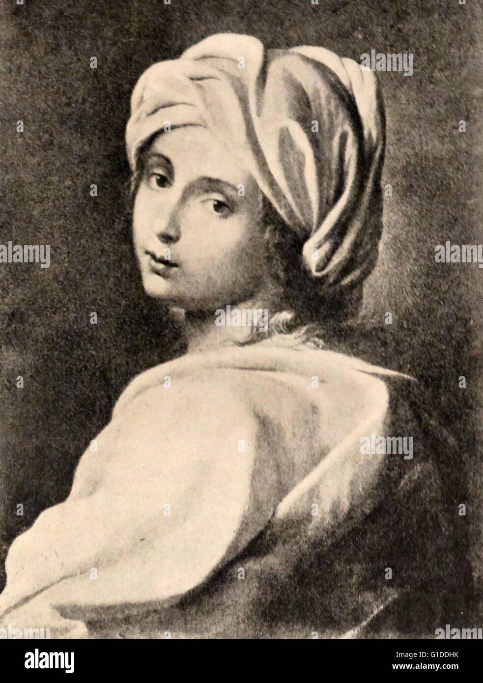 Portrait de Béatrice Cenci (1577-1599) un aristocrate italien. Peint par Guido Reni (1575-1642) un peintre italien de la haute-baroque. En date du 16e siècle Banque D'Images