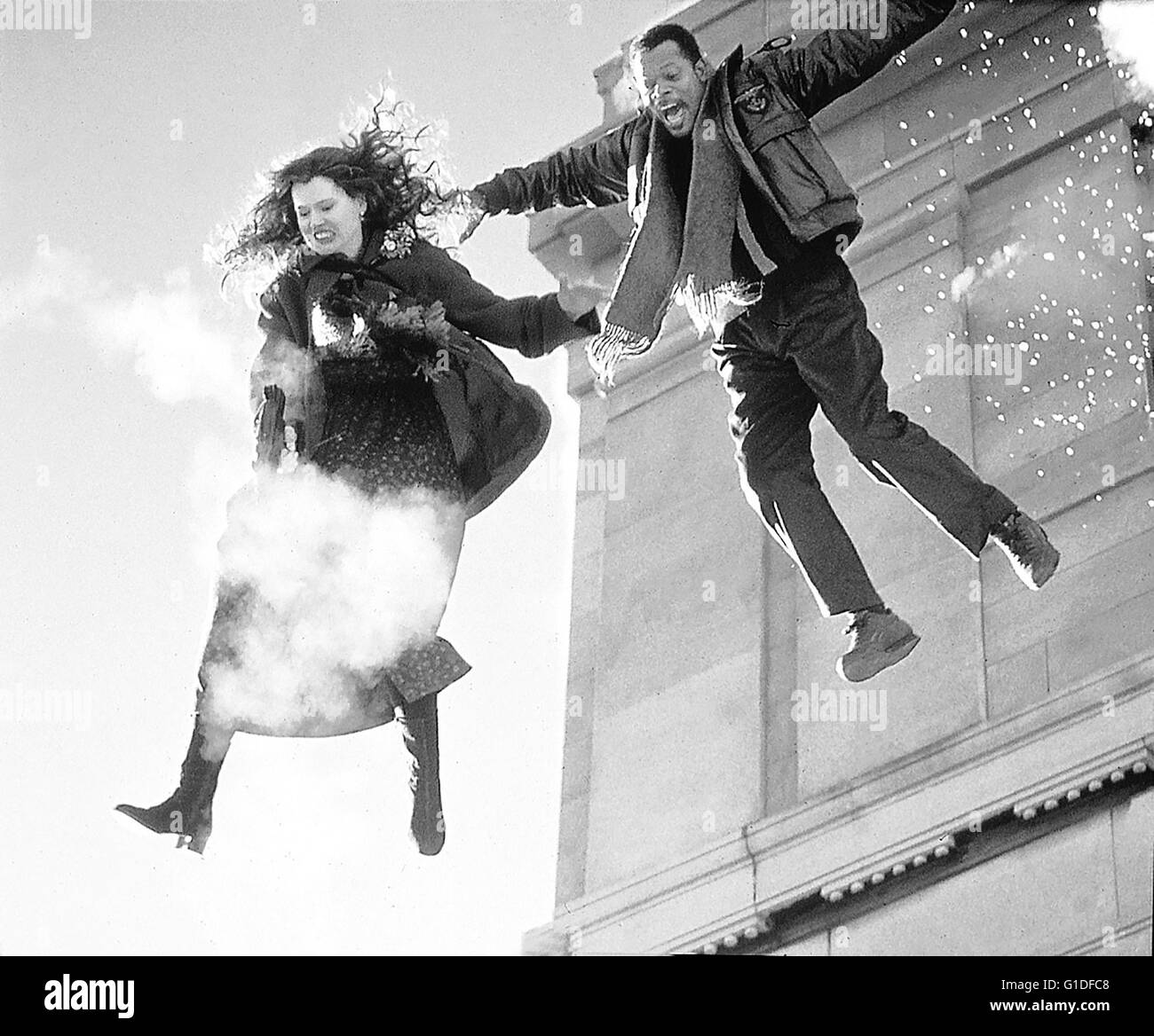 Long Baiser Bonne nuit, l'/ Geena Davis / Samuel L. Jackson, Banque D'Images