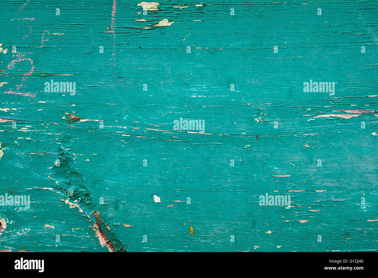 Texture bois avec peinture la couleur est arrachée. Peinture écaillée - texture de fond en bois. Banque D'Images