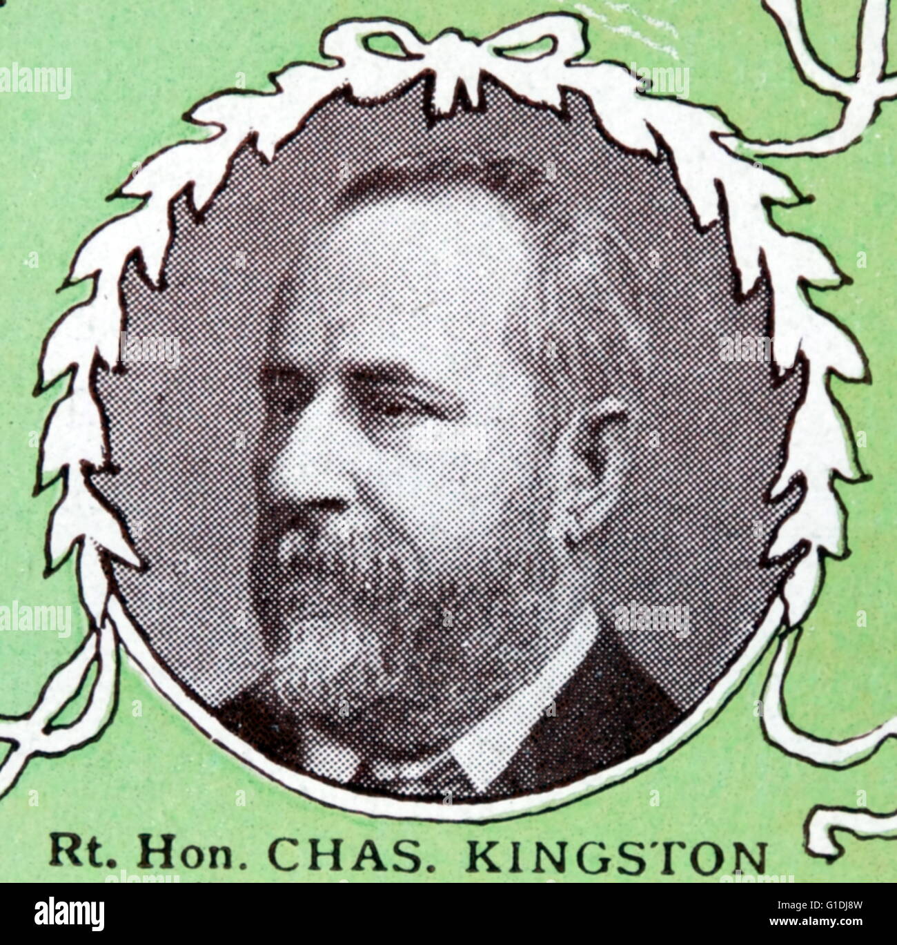 Charles Cameron Kingston, (22 octobre 1850 - 11 mai 1908) politicien australien, était un premier Premier Ministre libéral radical de l'Australie du Sud servant de 1893 à 1899 avec l'appui du travail mené par John McPherson de 1893 et Lee Batchelor de 1897 à la Chambre de l'Assemblée, gagnant le 1893, 1896 et 1899 élections coloniale contre les conservateurs Banque D'Images