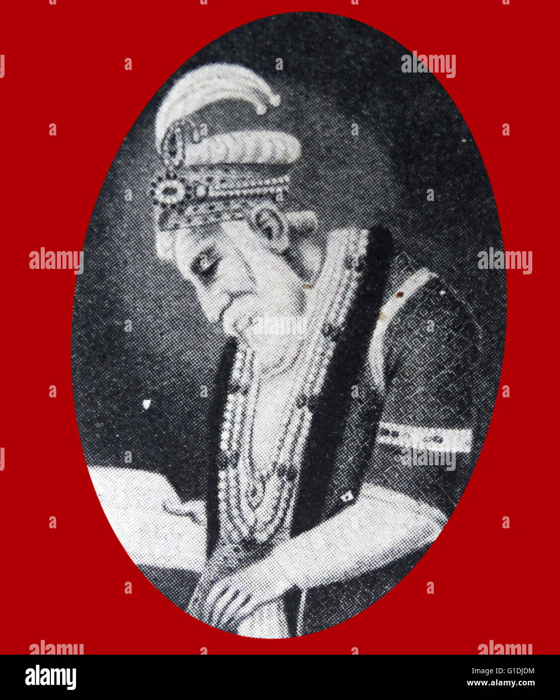 Aurangzeb Alamgir (1616-1707). L'empereur connu comme le monde-Icon Seizer était empereur moghol de l'Inde entre 1658-1707. Banque D'Images