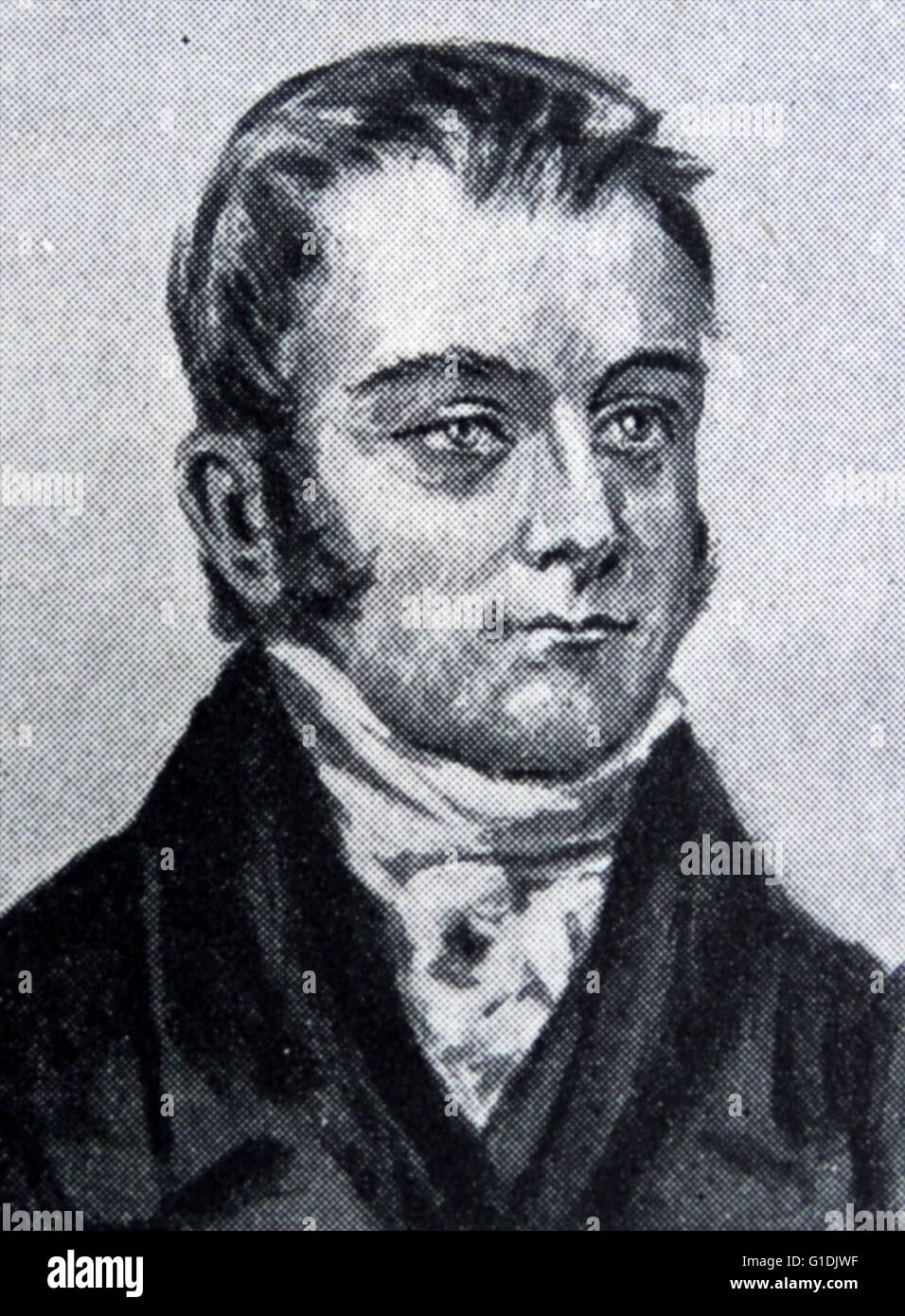 Thomas Henty (1775-1839), éminent pionnier australien au début du 19ème siècle, et a fondé l'État de Victoria en Australie. Banque D'Images