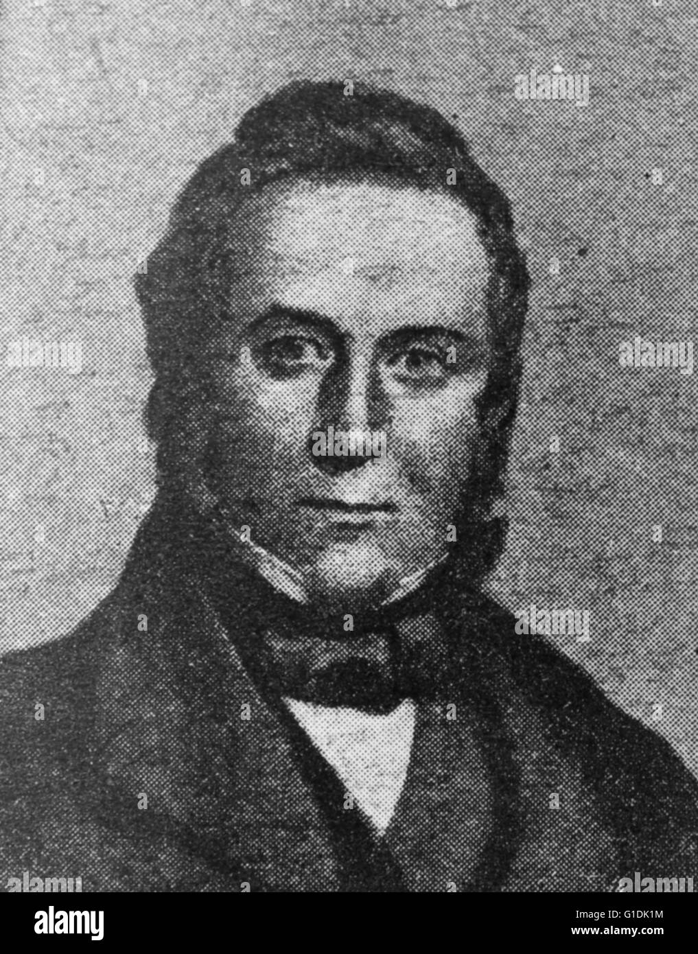 Portrait de James Broun-Ramsay, 1er marquis de Dalhousie (1812-1860) un homme d'État écossais, et un administrateur colonial britannique en Inde. En date du 19e siècle Banque D'Images
