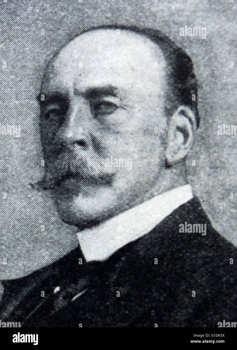 Portrait photographique de Sir Henry Mortimer Durand (1850-1924) un diplomate britannique et fonctionnaire colonial de l'Inde britannique. En date du 20e siècle Banque D'Images