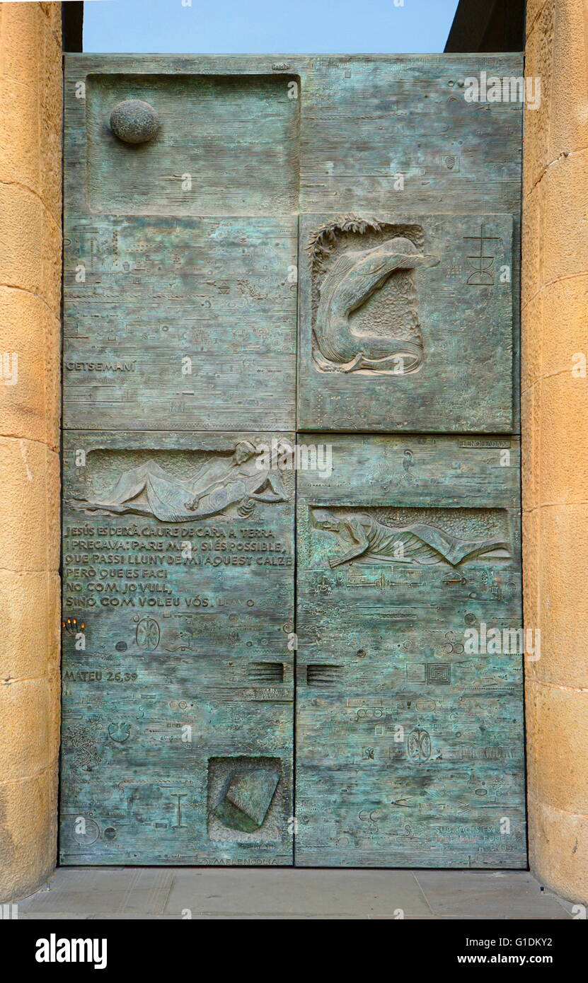 Détails de l'extérieur de la Temple Expiatori Basílica je de la Sagrada Família, une église catholique romaine de Barcelone, conçu par l'architecte espagnol Antoni Gaudí (1852-1926). En date du 21e siècle Banque D'Images