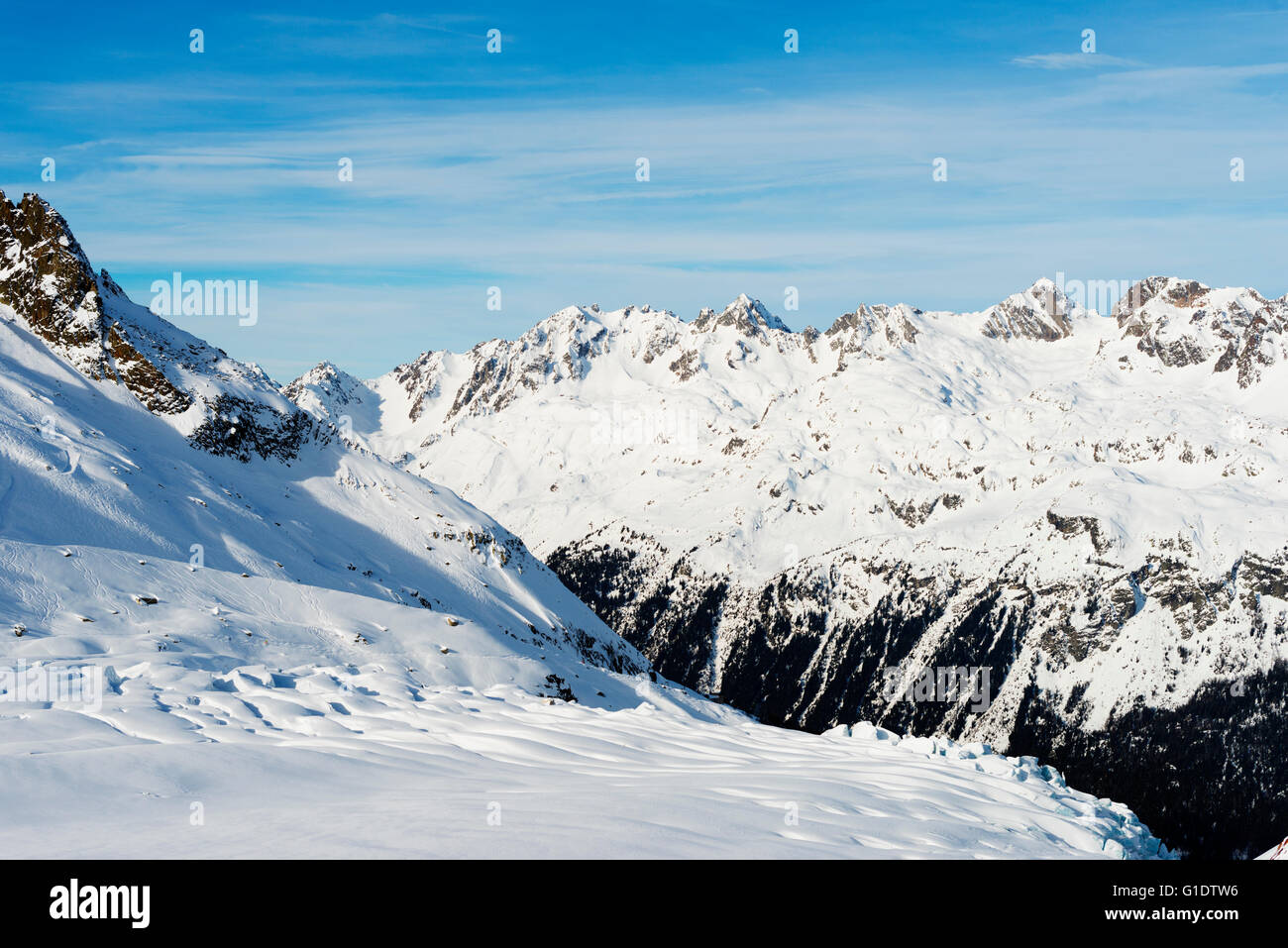 Europe, France, Haute Savoie, Rhone Alpes, Chamonix, glacier de l'Argentière Banque D'Images