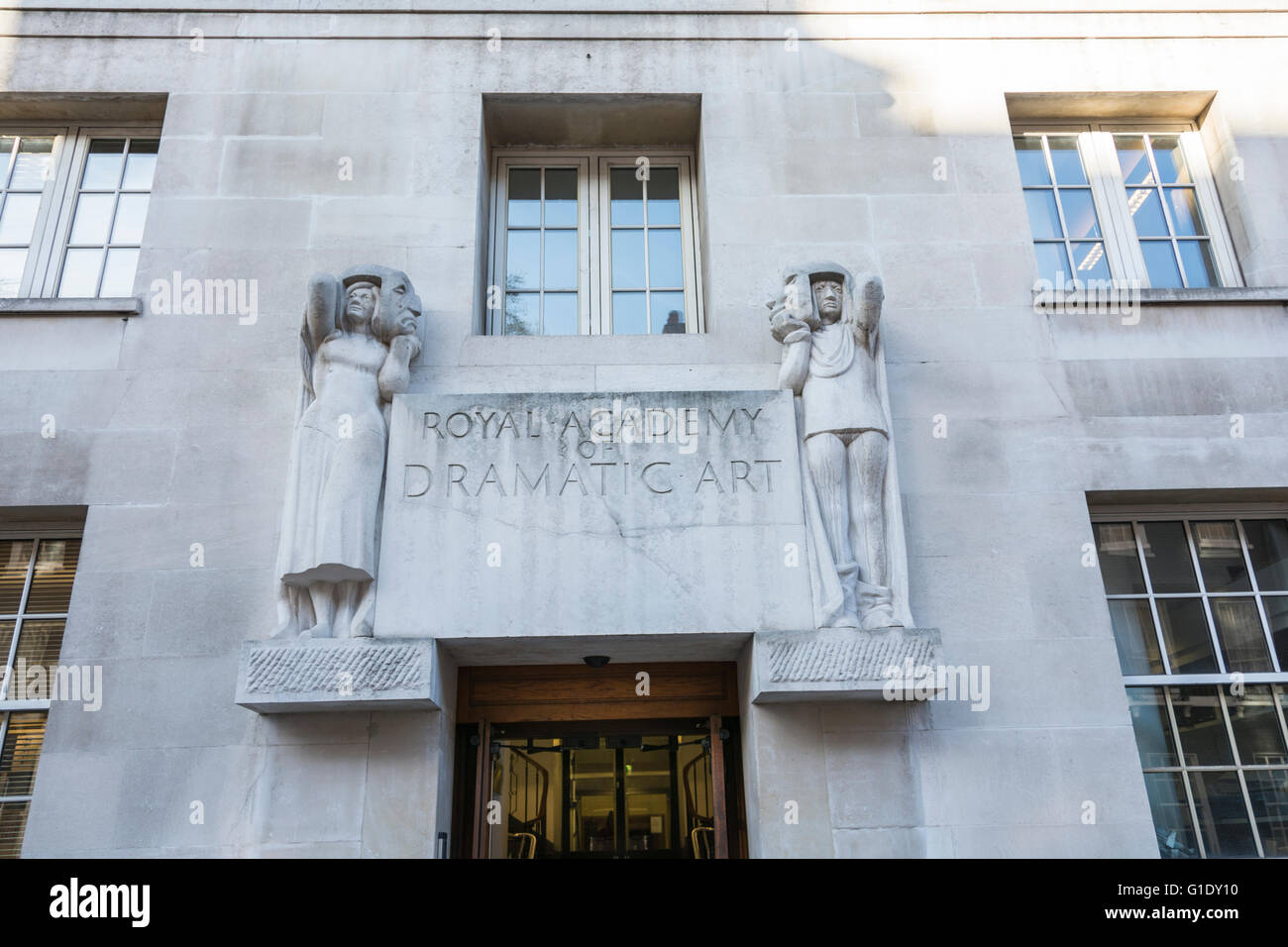 Royal Academy of Dramatic Art (RADA) sur Gower Street, Bloomsbury Londres Angleterre Royaume-uni Banque D'Images